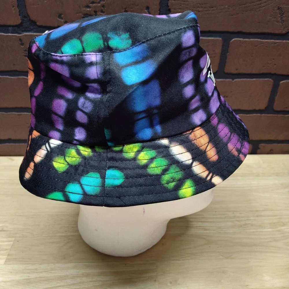 Justice tween bucket hat Radiate Love tie dye black one size fits most